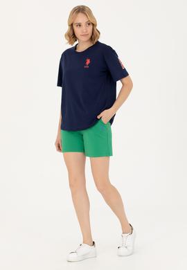 Kadın Yeşil Örme Şort - 50262609093