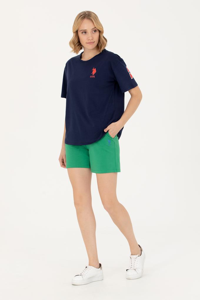 Kadın Yeşil Örme Şort