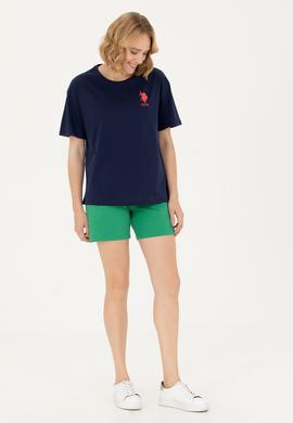 Kadın Yeşil Örme Şort - 50262609093