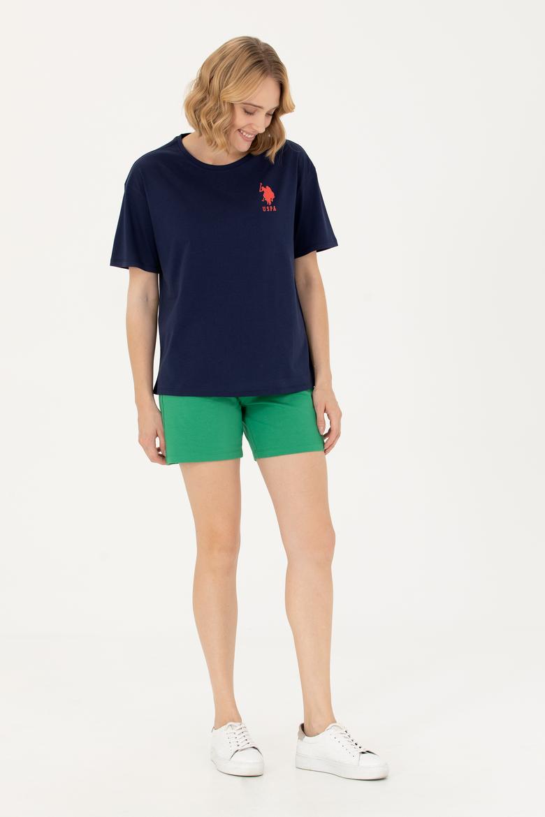 Kadın Yeşil Örme Şort - 50262609093