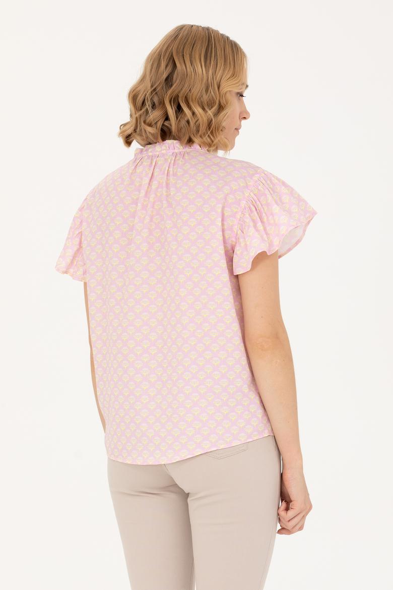 Kadın Manolya Kısa Kollu Gömlek - 50264207013