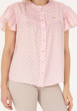 Kadın Manolya Kısa Kollu Gömlek - 50264207013
