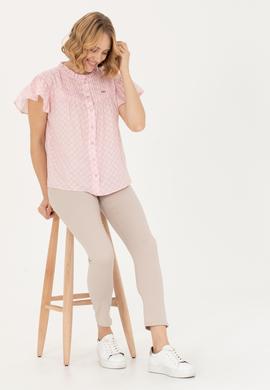 Kadın Manolya Kısa Kollu Gömlek - 50264207013