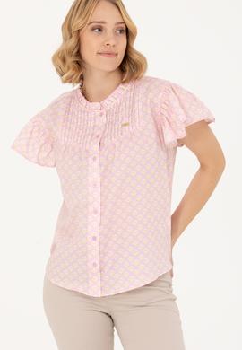 Kadın Manolya Kısa Kollu Gömlek - 50264207013