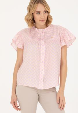 Kadın Manolya Kısa Kollu Gömlek - 50264207013