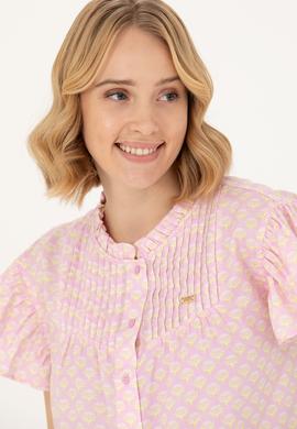 Kadın Manolya Kısa Kollu Gömlek - 50264207013