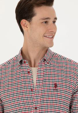 Erkek Kırmızı Uzun Kollu Gömlek - 50272695006