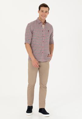 Erkek Kırmızı Uzun Kollu Gömlek - 50272695006