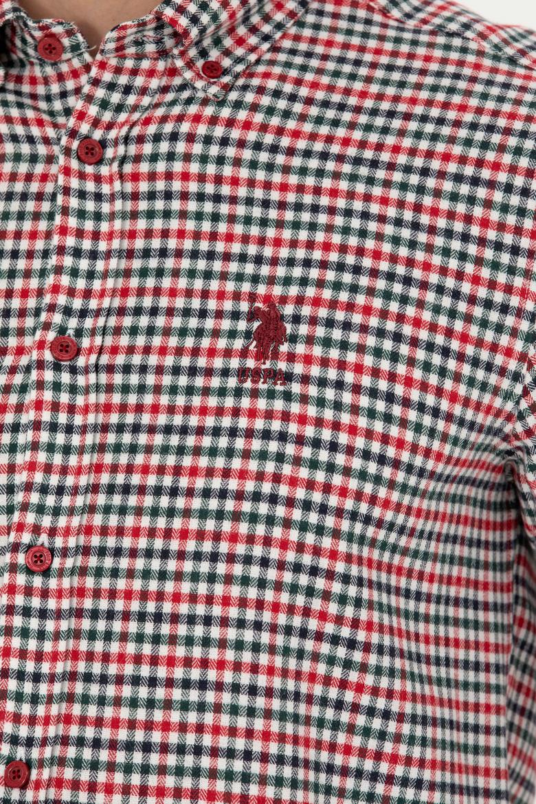 Erkek Kırmızı Uzun Kollu Gömlek - 50272695006