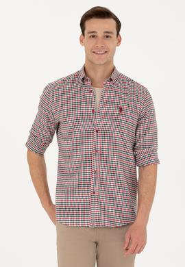 Erkek Kırmızı Uzun Kollu Gömlek - 50272695006