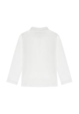 Kız Çocuk Ekru Polo Yaka Basic Sweatshirt - 50276782009