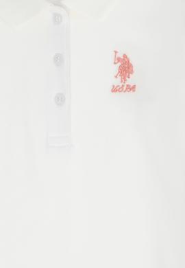 Kız Çocuk Ekru Polo Yaka Basic Sweatshirt - 50276782009