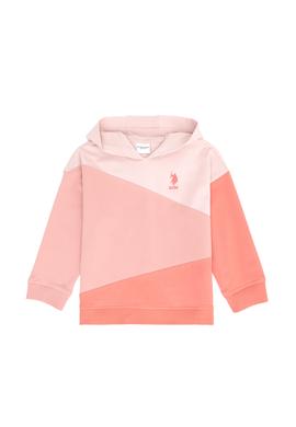 Kız Çocuk Somon Kapüşonlu Sweatshirt - 50276912008