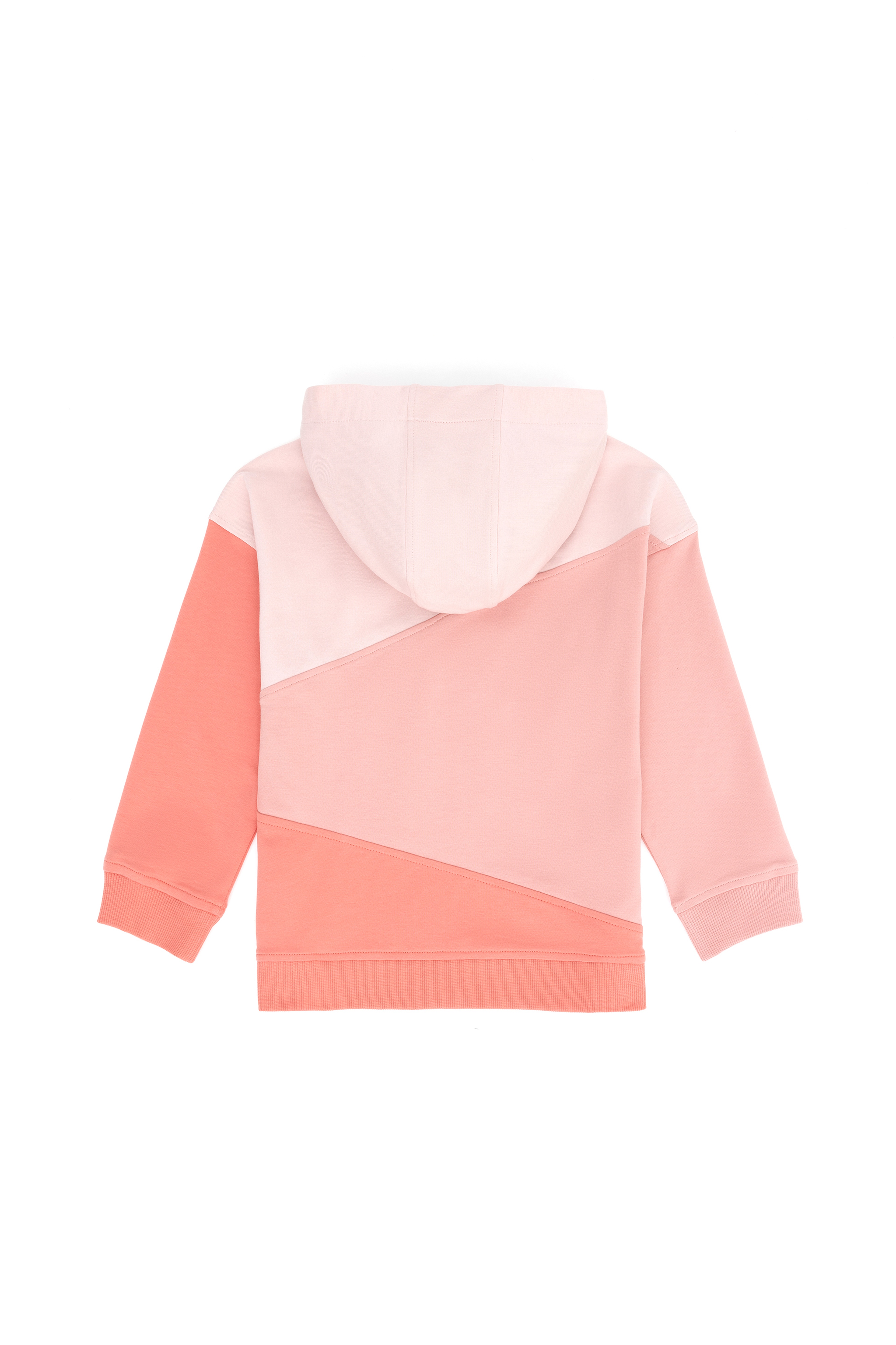 Kız Çocuk Somon Kapüşonlu Sweatshirt