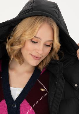 Kadın Siyah Kaban - 50272048004