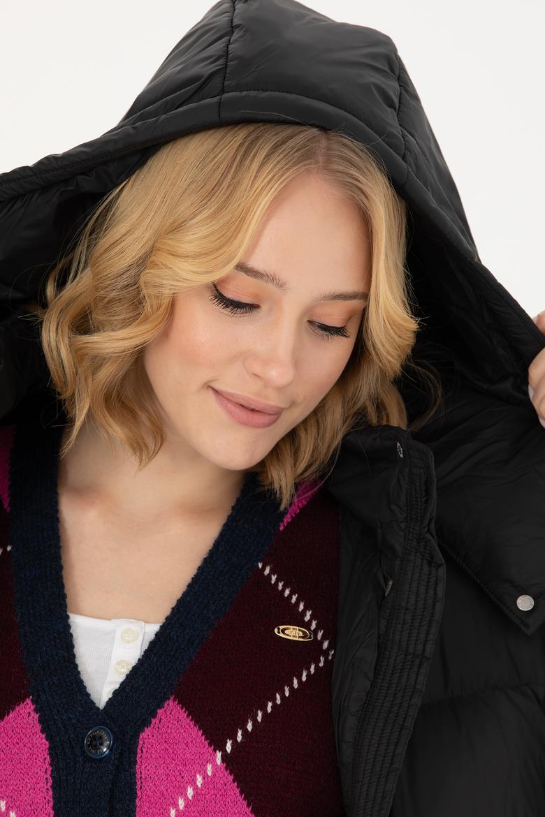 Kadın Siyah Kaban - 50272048004