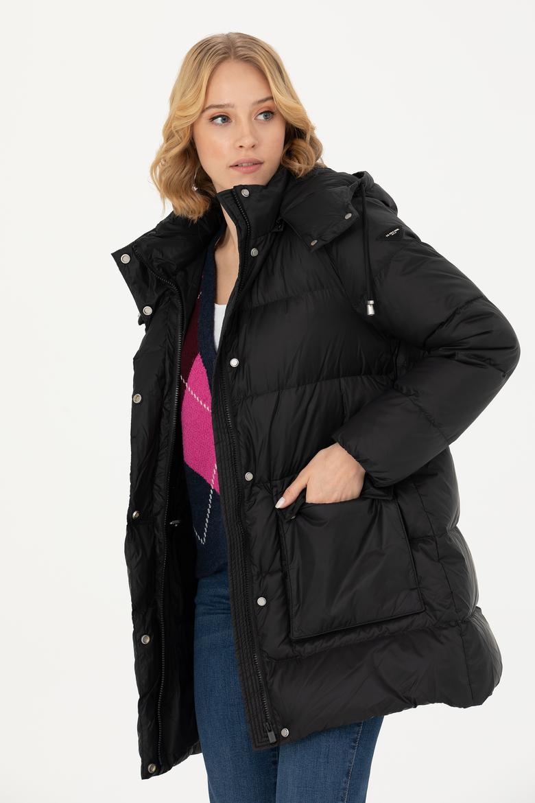 Kadın Siyah Kaban - 50272048004