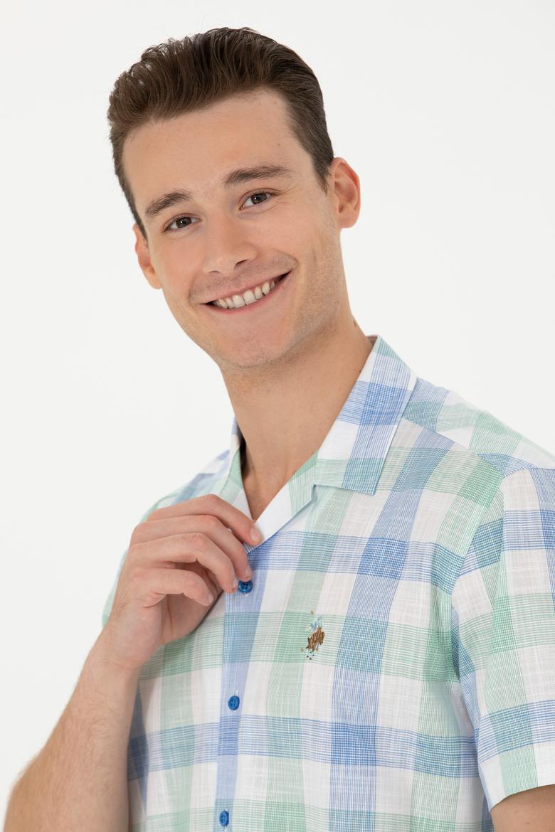 Erkek Saks Kısa Kollu Gömlek - 50267572025