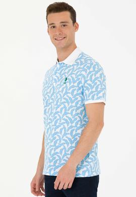 Erkek Turkuaz Polo Yaka Tişört - 50263272044