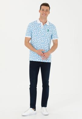 Erkek Turkuaz Polo Yaka Tişört - 50263272044