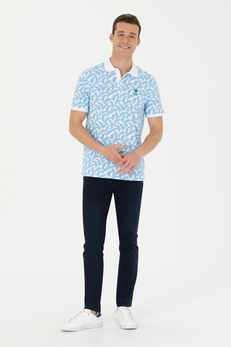 Erkek Turkuaz Polo Yaka Tişört - 50263272044