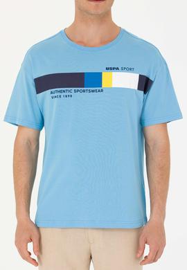 Erkek Turkuaz Comfort Bisiklet Yaka Tişört - 50263283022