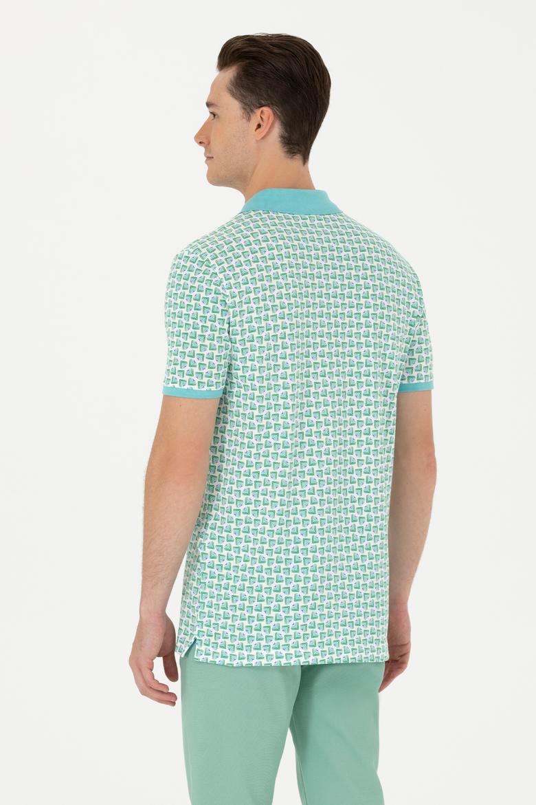 Erkek Mint Polo Yaka Tişört - 50263526034