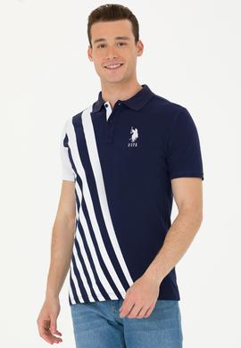 Erkek Lacivert Polo Yaka Tişört - 50263399001