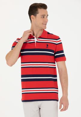 Erkek Kırmızı Polo Yaka Tişört - 50263219013