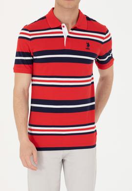 Erkek Kırmızı Polo Yaka Tişört - 50263219013