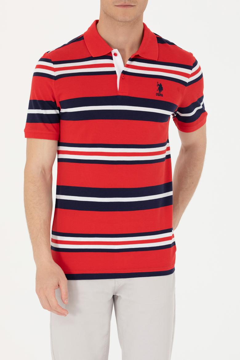 Erkek Kırmızı Polo Yaka Tişört - 50263219013