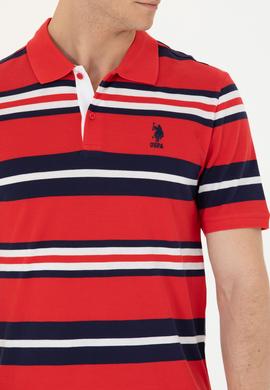 Erkek Kırmızı Polo Yaka Tişört - 50263219013