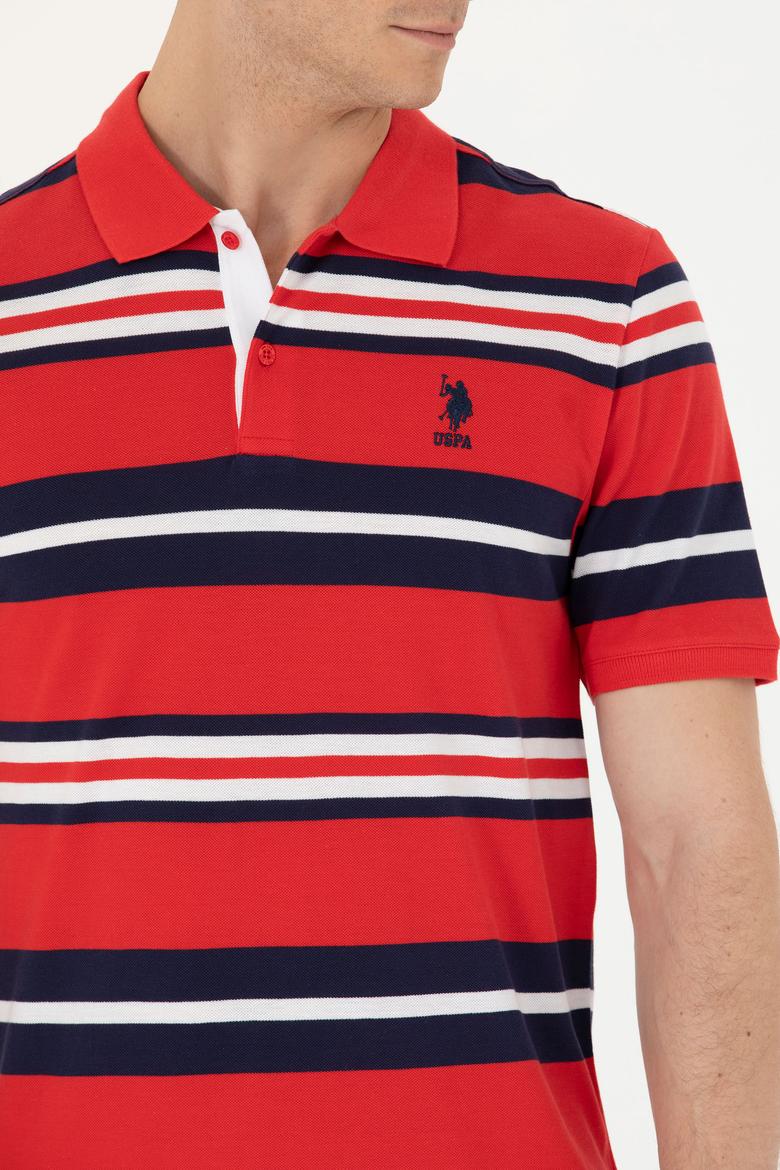 Erkek Kırmızı Polo Yaka Tişört - 50263219013