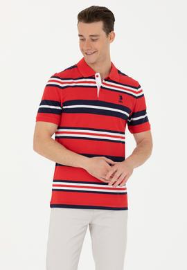 Erkek Kırmızı Polo Yaka Tişört - 50263219013