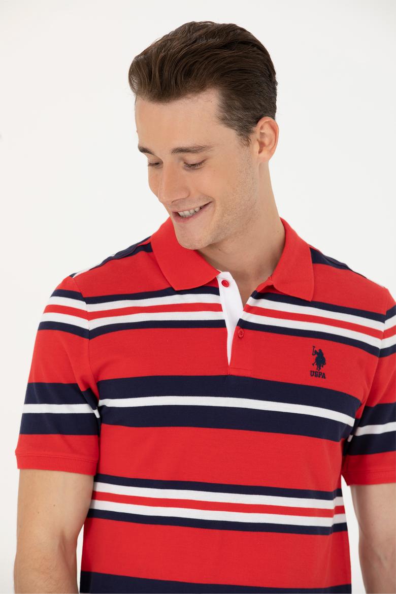 Erkek Kırmızı Polo Yaka Tişört - 50263219013