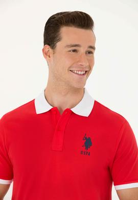 Erkek Kırmızı Polo Yaka Tişört - 50263444025