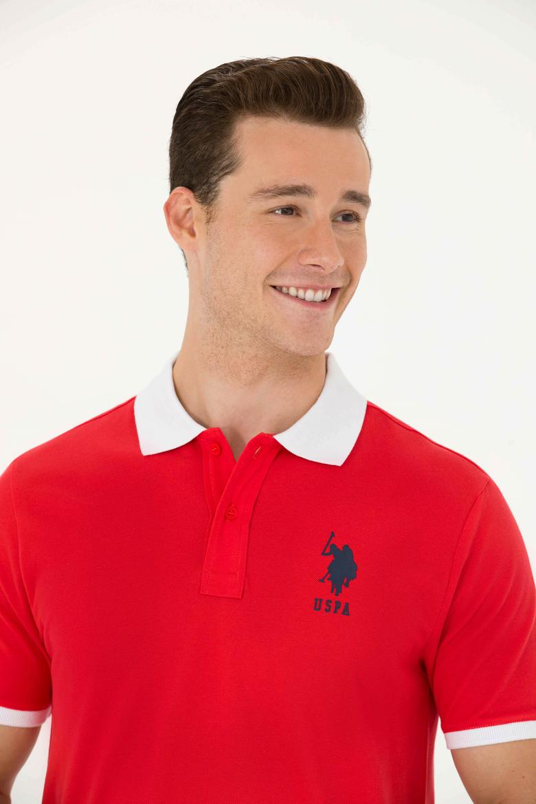 Erkek Kırmızı Polo Yaka Tişört - 50263444025