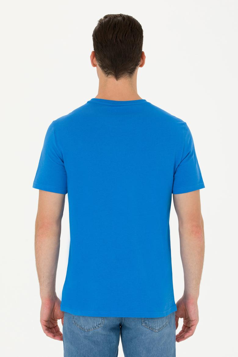 Erkek Saks Bisiklet Yaka Tişört - 50263564033