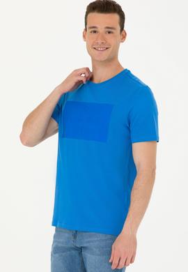 Erkek Saks Bisiklet Yaka Tişört - 50263564033