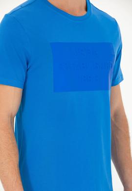 Erkek Saks Bisiklet Yaka Tişört - 50263564033