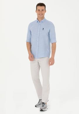 Erkek Mavi Uzun Kollu Gömlek - 50263524020