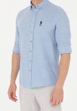 Erkek Mavi Uzun Kollu Gömlek - 50263524020