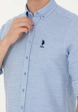 Erkek Mavi Uzun Kollu Gömlek - 50263524020