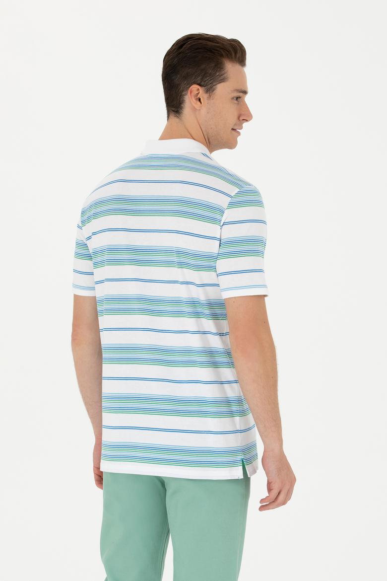 Erkek Beyaz Polo Yaka Tişört - 50263230023