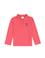 Kız Çocuk Pembe Polo Yaka Basic Sweatshirt