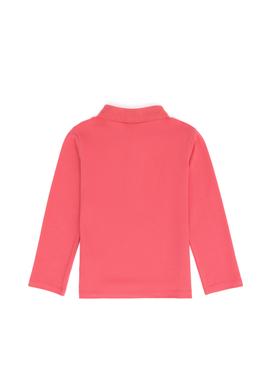 Kız Çocuk Pembe Polo Yaka Basic Sweatshirt - 50276782021