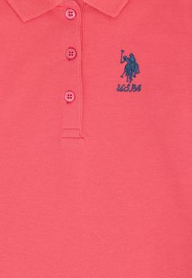 Kız Çocuk Pembe Polo Yaka Basic Sweatshirt - 50276782021
