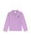 Kız Çocuk Lila Polo Yaka Basic Sweatshirt