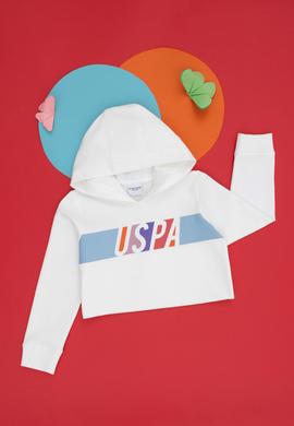 Çocuk Ekru Kapüşonlu Sweatshirt - 50276898003