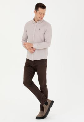 Erkek Kum Uzun Kollu Gömlek - 50279420001